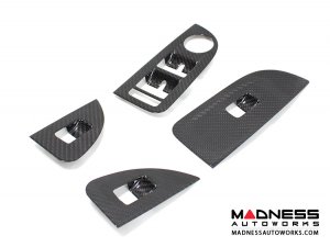 Alfa Romeo Giulia Door Trim - Window Switch Trim Kit - Carbon Fiber - LHD Alfa Romeo Giulia Door Trim - Window Switch Trim Kit - Carbon Fiber - LHD